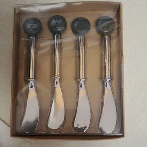 Silver Cheese Spreaders Set